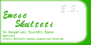 emese skulteti business card